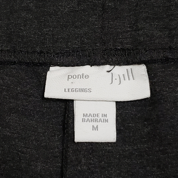 J. Jill Ponte Zip Pocket Leggings Grey Sz Medium - Picture 6 of 13